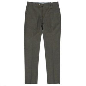 BALLIN Mouline Comfort-EZE Pants, Wrinkle-Free Design, Dark Brown Size 36, New